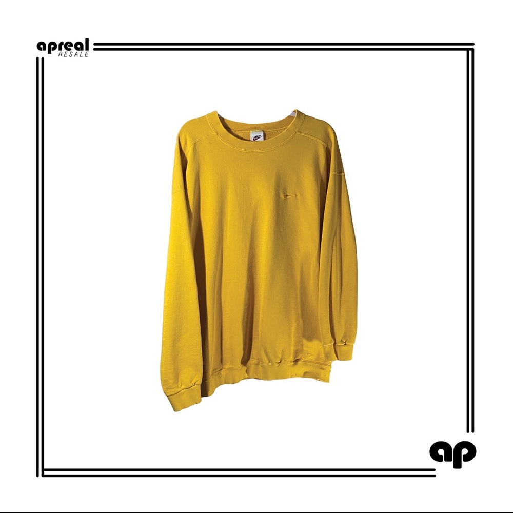 Yellow Nike crew neck